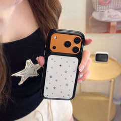 Celestial White Starfield Mirror Case | Y2K Reflective Space Shell