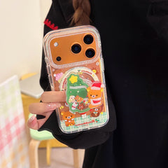 Rilakkuma Christmas Magnetic Round Edge Airbag Phone Case