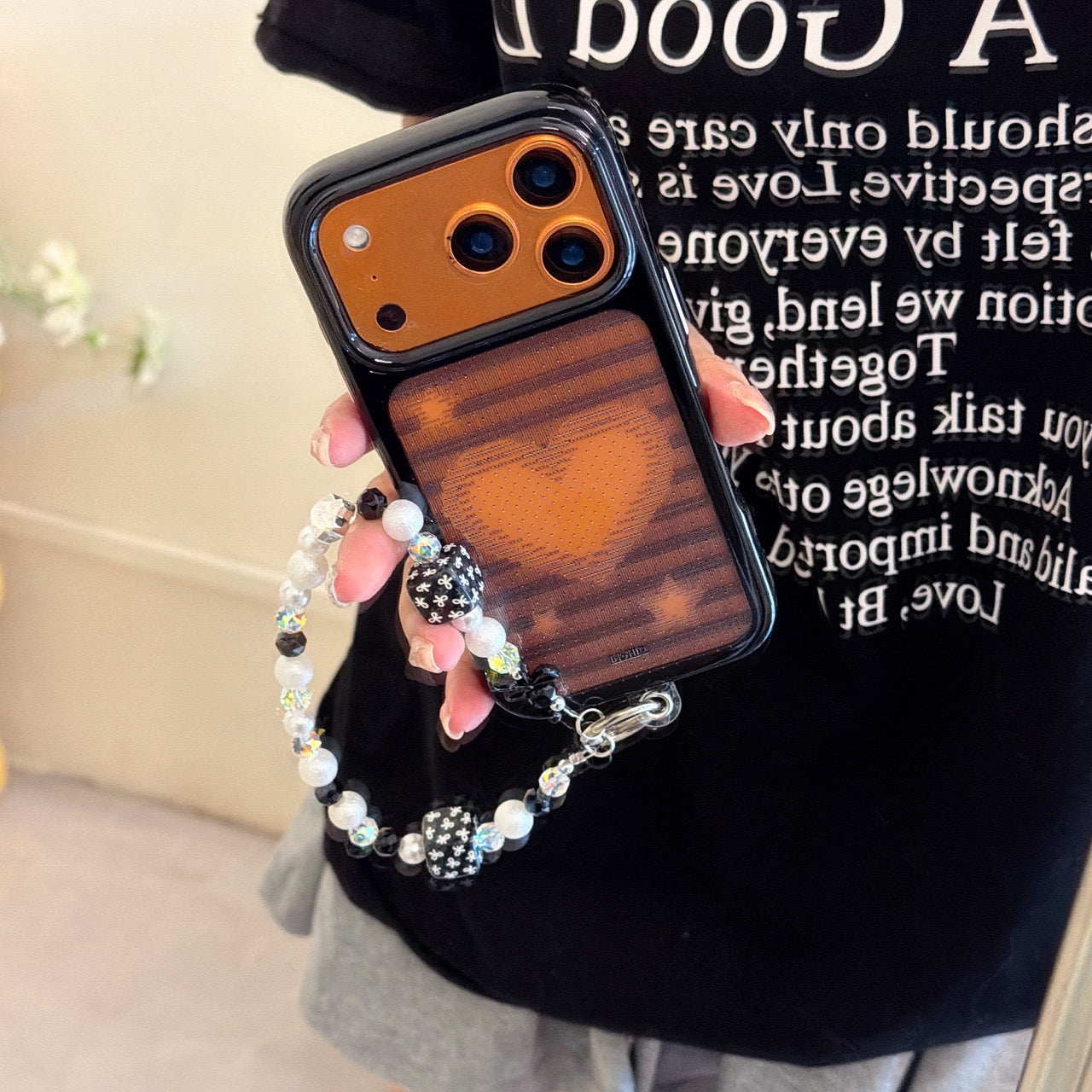 Aesthetic Lace & Hearts Case | Chic Feminine Phone Cover
