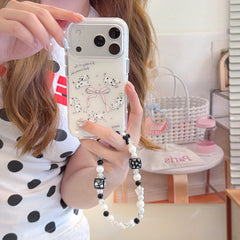 Playful Running Puppy & Bows iPhone Case | Y2K Girly Aesthetic