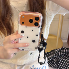Classic Black & White Polka Dot Case | Timeless Minimalist Aesthetic