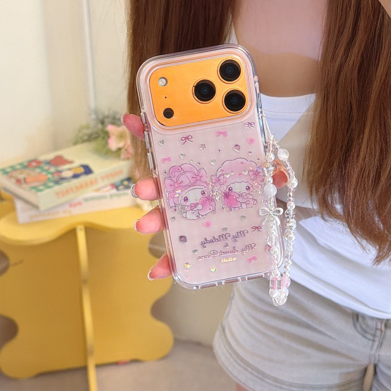 Sweet Strawberry Melody & Piano Case | Gilded Kawaii Aesthetic