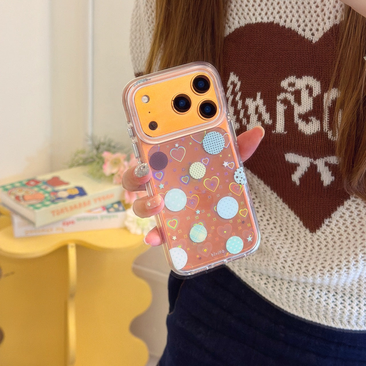 Refreshing Mint & Choco Polka Dot Case | Pastel Aesthetic Cover