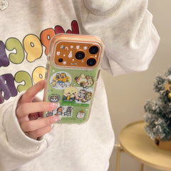 Green Chiikawa Pony Rounded Edge Airbag Apple Phone Case