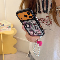 Pink Gothic Tomie Horror Aesthetic Case | Y2K Mirror Space Shell