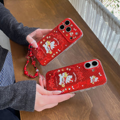 Unicorn Bow Hello Kitty Phone Case for iPhone 13-17 Pro Max