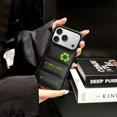 Recycled Eco Logo Puffer Phone Case for iPhone 13-17 Pro Max