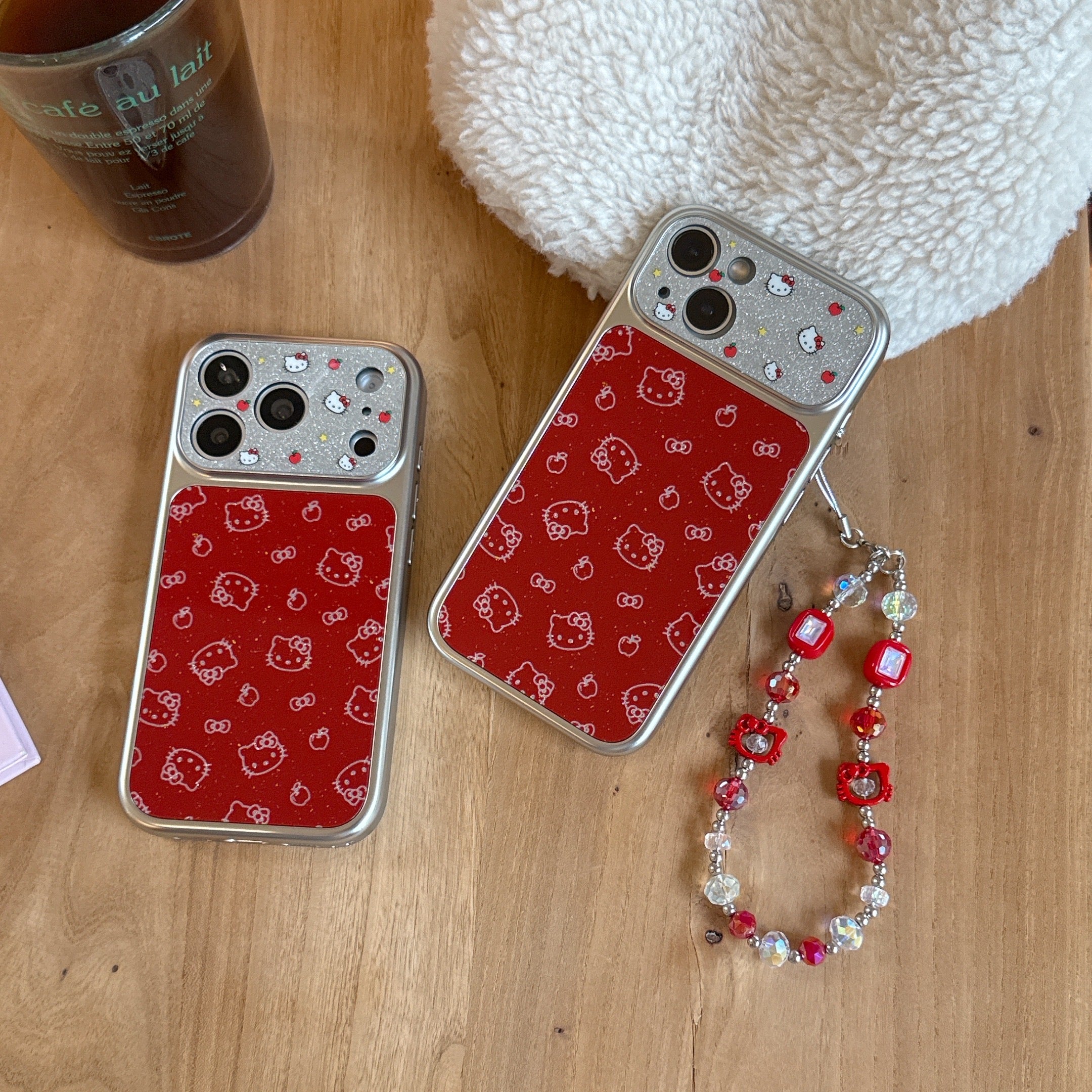 Kitty red Apple phone case