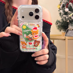Rilakkuma Christmas Magnetic Round Edge Airbag Phone Case