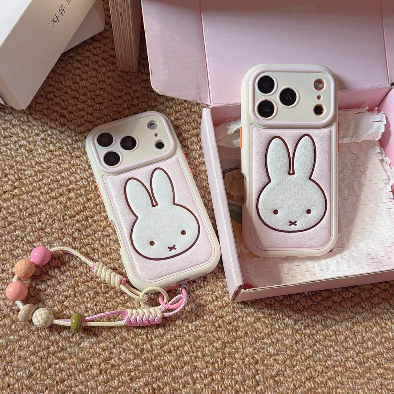 Foundation Miffy Rabbit Head Textured Phone Case
