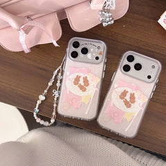 Pink bow Miffy rabbit cookie phone case