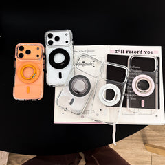 5-color magnetic + small circle 360 magnetic stand phone case