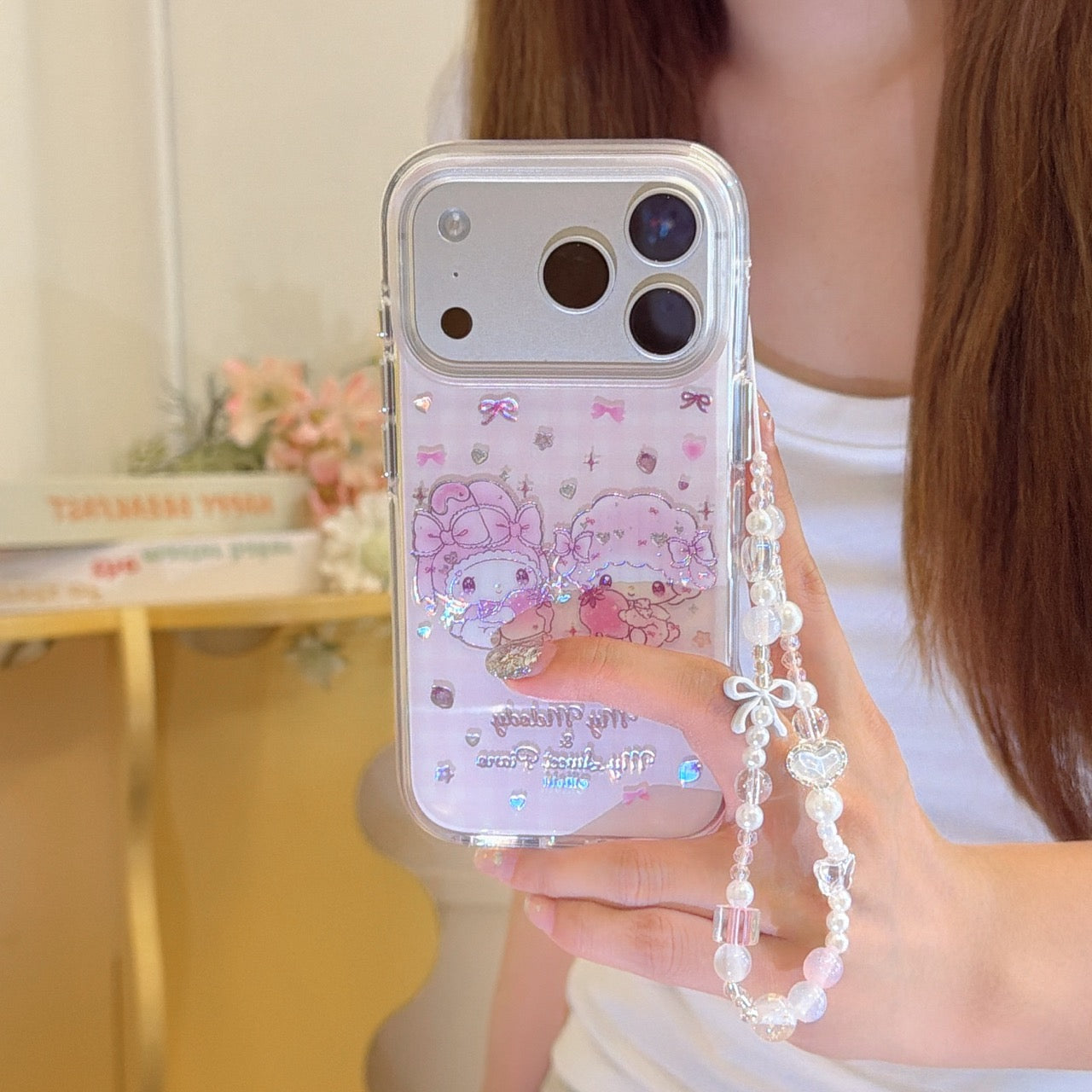 Sweet Strawberry Melody & Piano Case | Gilded Kawaii Aesthetic