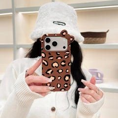 Kitty Leopard Print Silicone Phone Case