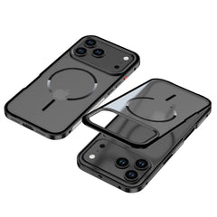 Metal frame magnetic buckle protective case for Apple phones