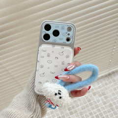 Hand Drawn Line Art Dog Phone Case for iPhone 13-17 Pro Max