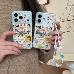 Mint Green Star Yoshitomo Nara Phone Case for iPhone 13-17 Pro Max - ArtCase