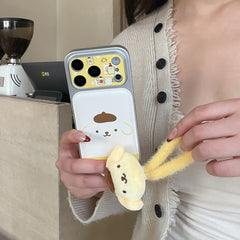 Cute Cartoon Chiikawa & Pompompurin Phone Case for iPhone 13-17 Pro Max