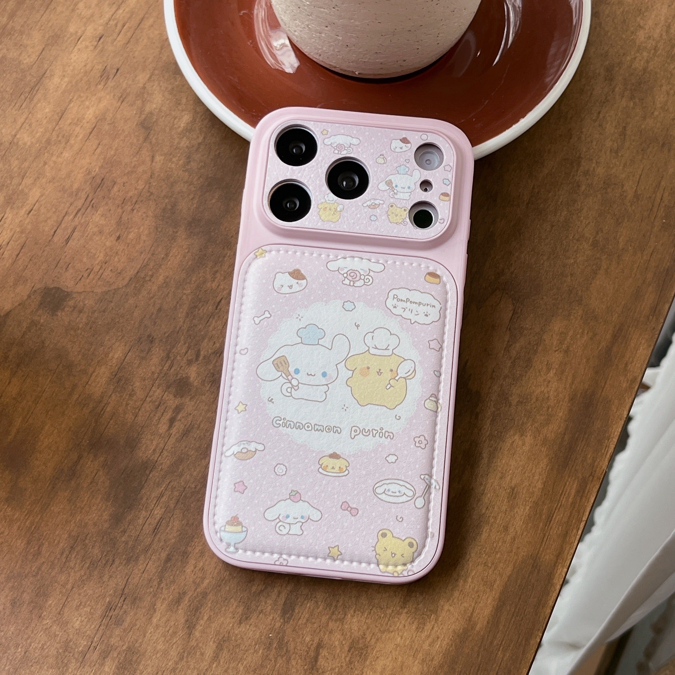Aesthetic Cartoon Chef Dog Case: 360° Protective Shockproof Series for iPhone 13-17 Series | Cinnamoroll & Pompompurin Bakery Design