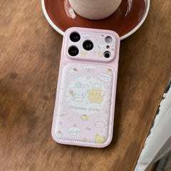 Aesthetic Cartoon Chef Dog Case: 360° Protective Shockproof Series for iPhone 13-17 Series | Cinnamoroll & Pompompurin Bakery Design
