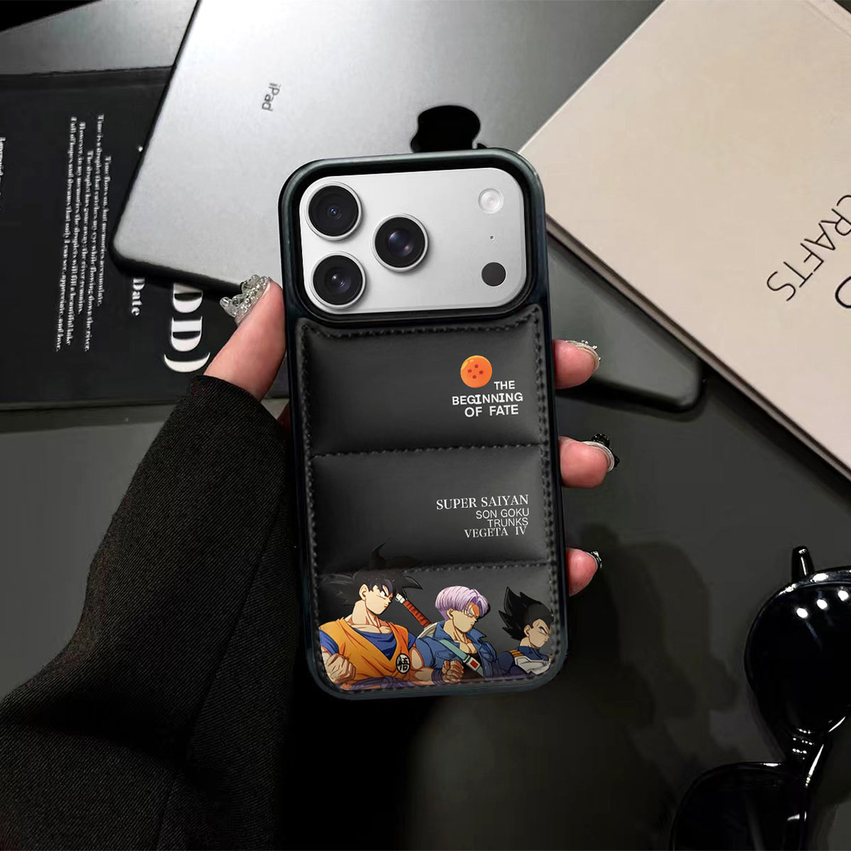 Dragon Ball Puffer Phone Case for iPhone 13-17 Pro Max