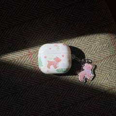 Cartoon graffiti flower deer earphone cover