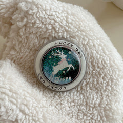 Fair Isle quicksand deer magnetic phone case