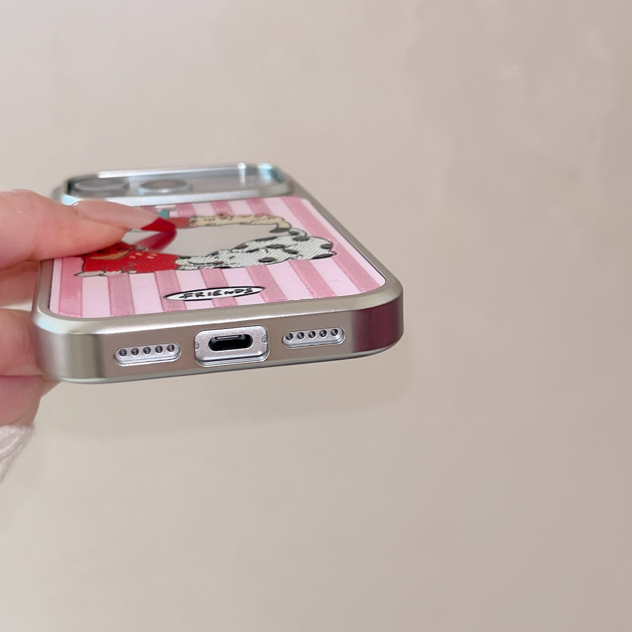 Aesthetic Animal Curly Border Case: Shockproof Wavy Frame Series for iPhone 13-17 Series | Kawaii Tech Accessory