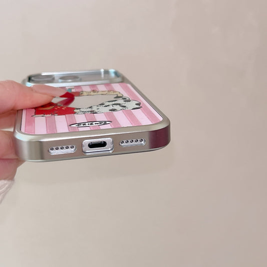 Aesthetic Animal Curly Border Case: Shockproof Wavy Frame Series for iPhone 13-17 Series | Kawaii Tech Accessory