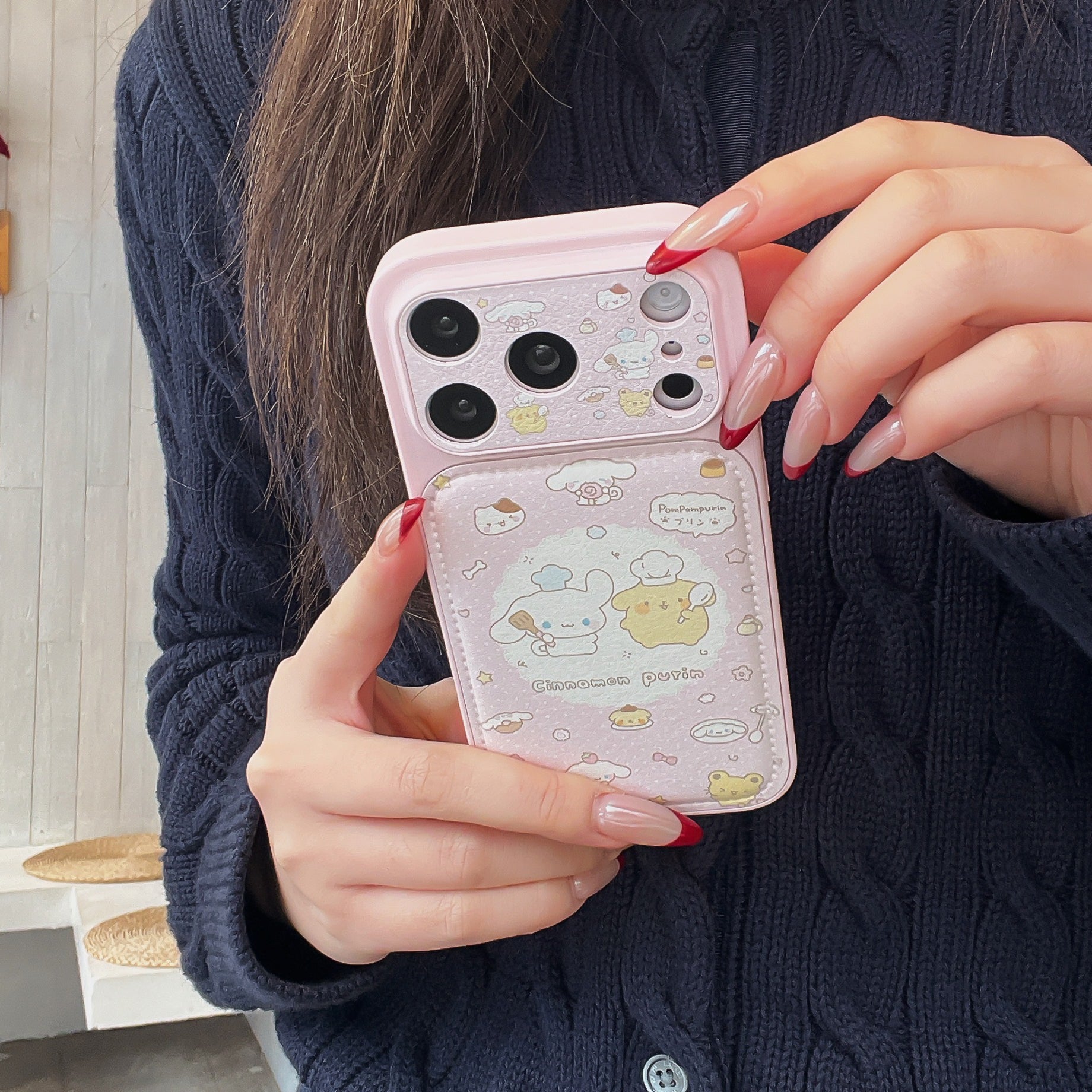 Aesthetic Cartoon Chef Dog Case: 360° Protective Shockproof Series for iPhone 13-17 Series | Cinnamoroll & Pompompurin Bakery Design