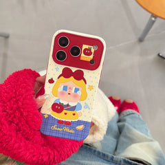 Red Apple Snow White Crying Baby Large Window Phone Case