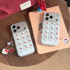 Cute Kitty Expression Series: Round Edge Protective Case for iPhone 13-17 Pro Max