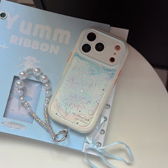 Sparkling Fireworks Textured Leather Phone Case for iPhone 17 Pro