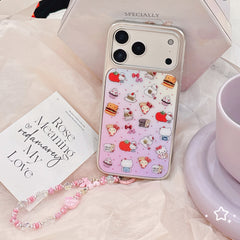 Gilded gradient chain Kitty phone case