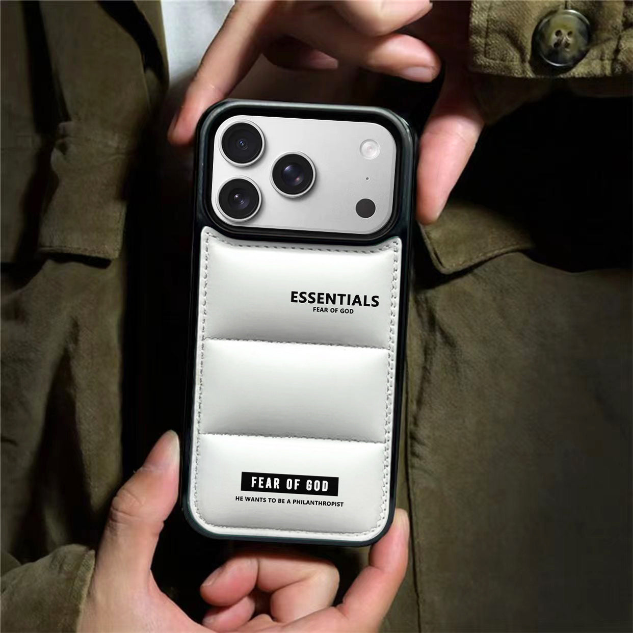 Essentials Puffer Phone Case for iPhone 13-17 Pro Max