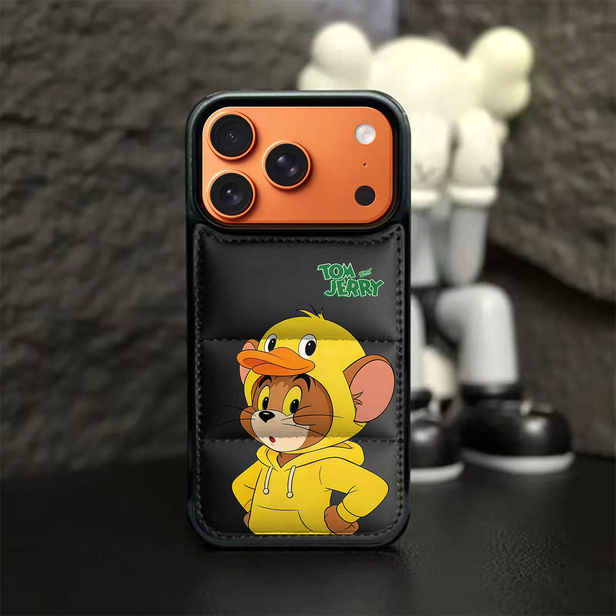 Tom and Jerry Puffer Phone Case for iPhone 13-17 Pro Max