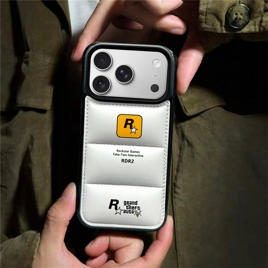 R Star Puffer Phone Case for iPhone 13-17 Pro Max