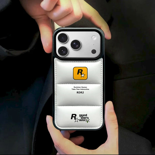 R Star Puffer Phone Case for iPhone 13-17 Pro Max