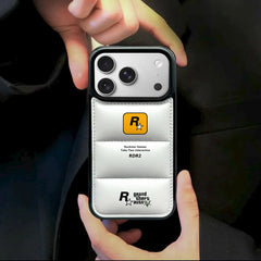 R Star Puffer Phone Case for iPhone 13-17 Pro Max