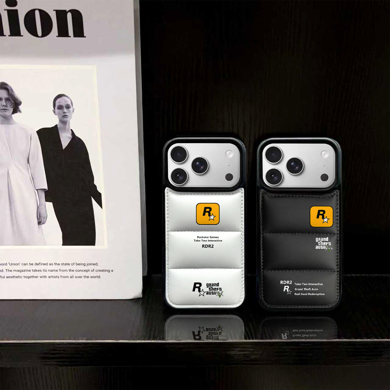 R Star Puffer Phone Case for iPhone 13-17 Pro Max