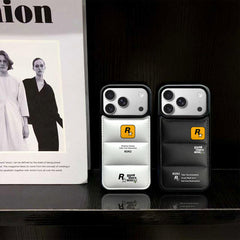 R Star Puffer Phone Case for iPhone 13-17 Pro Max