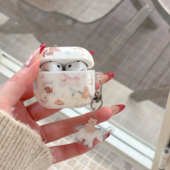 Cute Riding Bear AirPods Case - For All AirPods Models