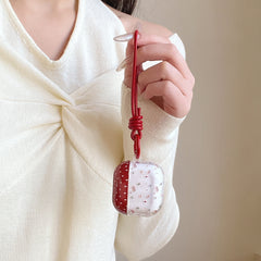 Polka dot bow wings AidPods earphone case