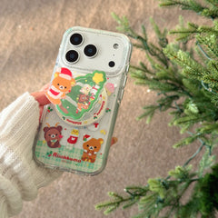 Rilakkuma Christmas Magnetic Round Edge Airbag Phone Case