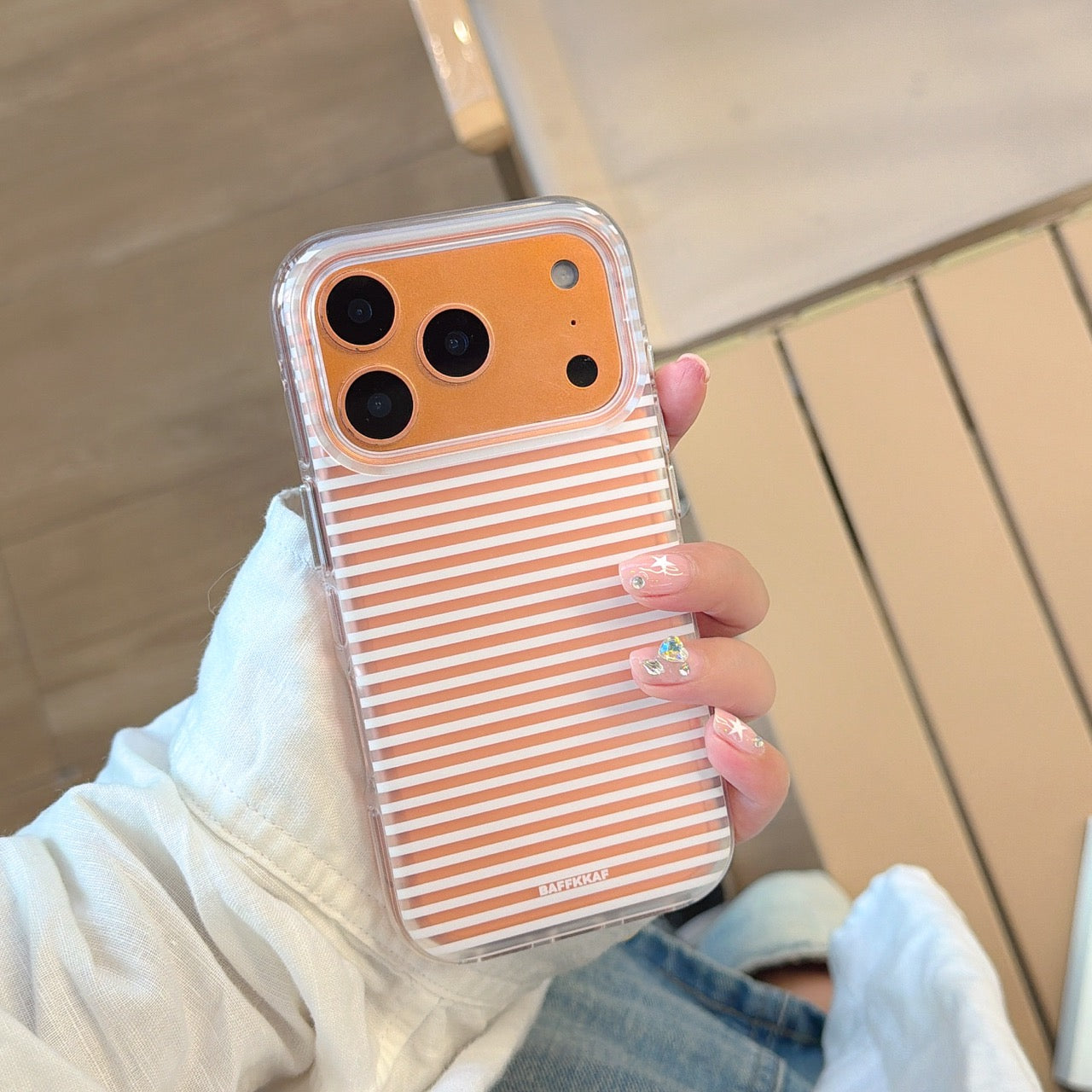 Minimalist 3-Color Striped iPhone Case | Sleek Ins-Style Design