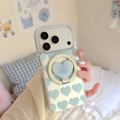 Magnetic Colorful Hearts iPhone Case | Cute Patterned Aesthetic