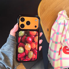 Quirky Star & Tomato Mirror Case | Pop Art Aesthetic Shell