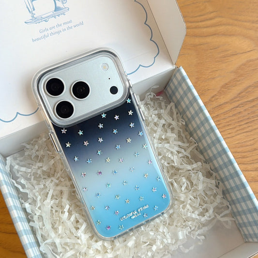 Luxury Gold Trim Night Sea Star Case | Celestial Dream Aesthetic