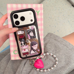 Pink Gothic Tomie Horror Aesthetic Case | Y2K Mirror Space Shell