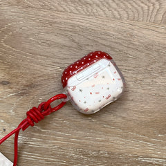 Polka dot bow wings AidPods earphone case